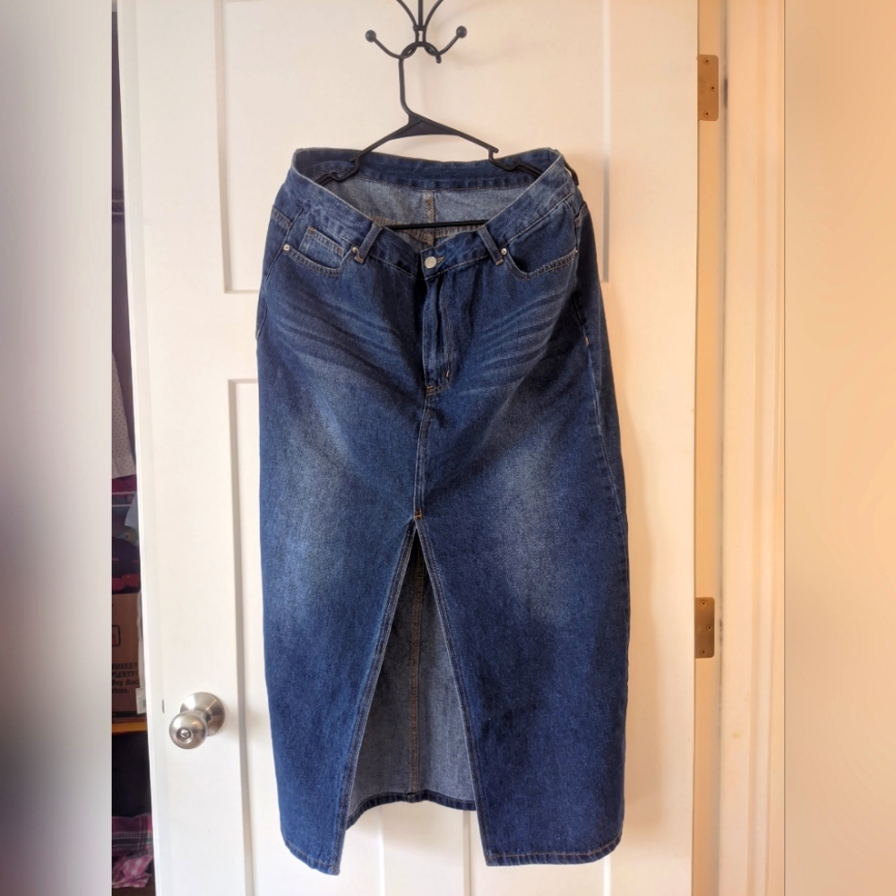 Denim Skirt XL
